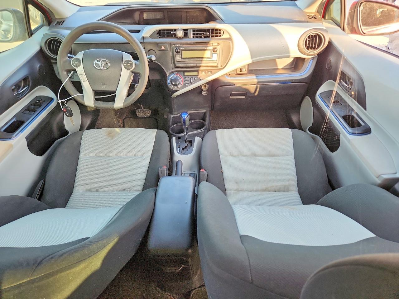 2012 Toyota Prius C Two Red vin: JTDKDTB31C1503220