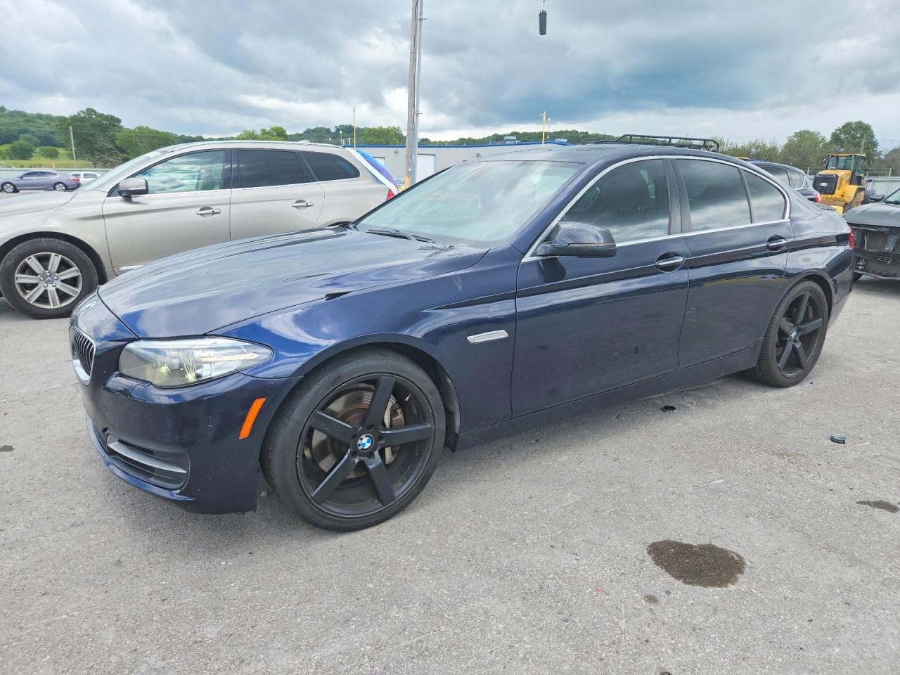 2014 Bmw 535 I Blue vin: WBA5B1C56ED478448