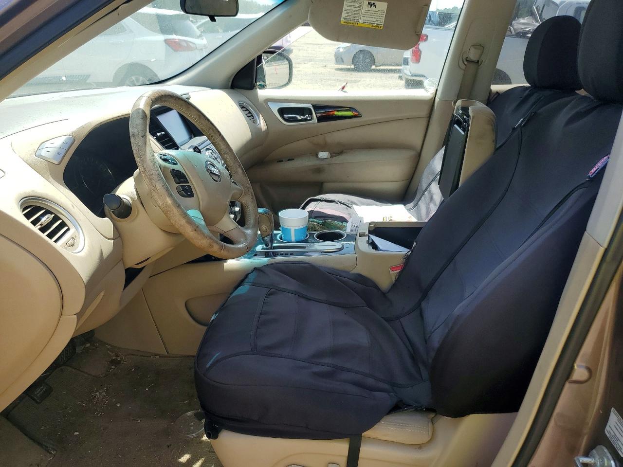 2013 Nissan Pathfinder S Brown vin: 5N1AR2MN0DC675312