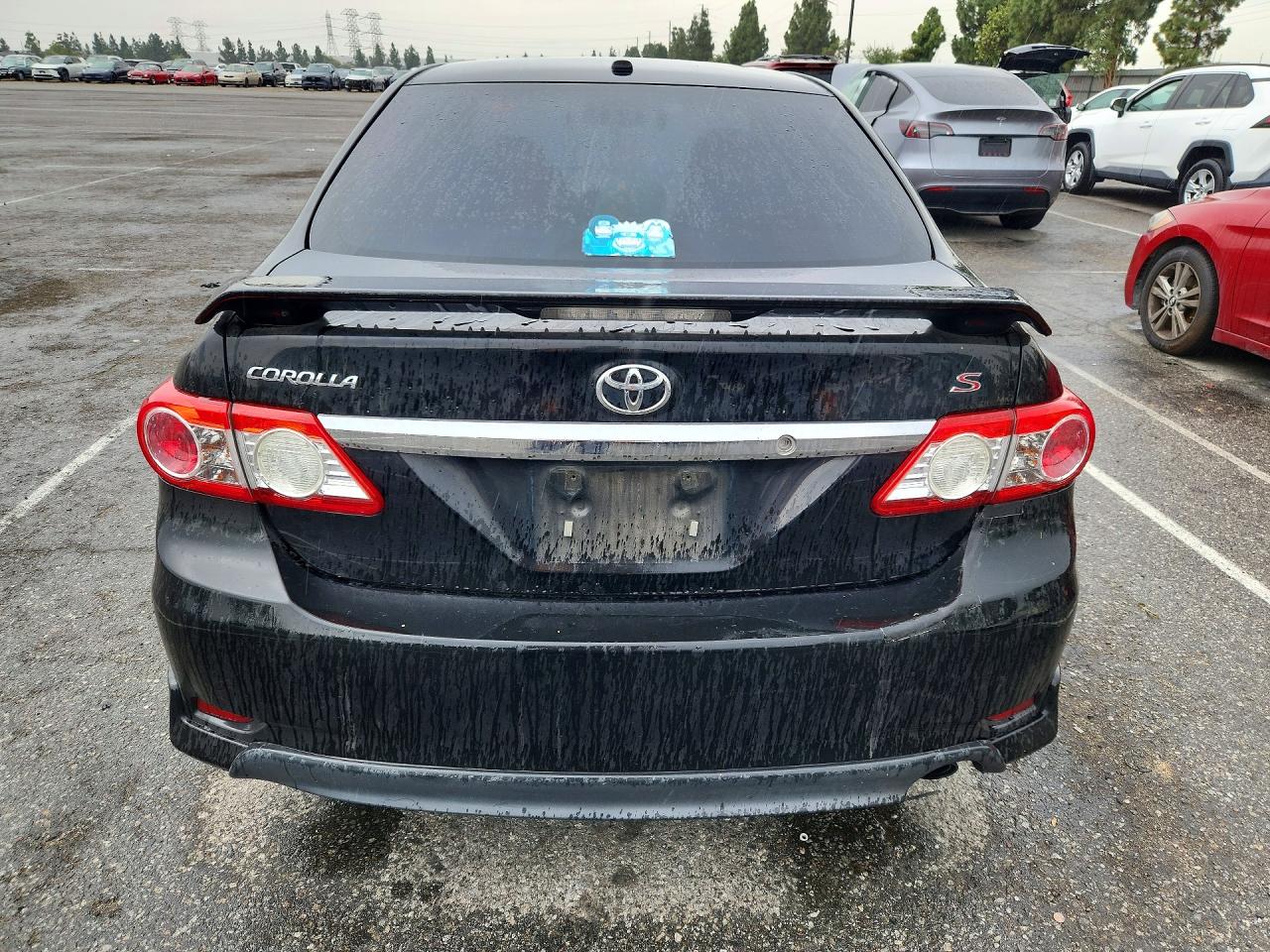 2011 Toyota Corolla S Black vin: 2T1BU4EE7BC579053