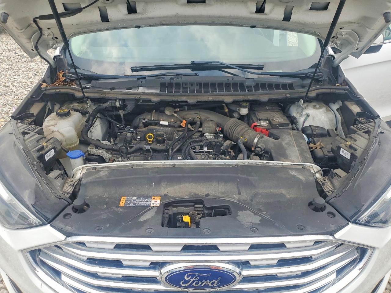 2020 Ford Edge Sel White vin: 2FMPK4J9XLBB20660
