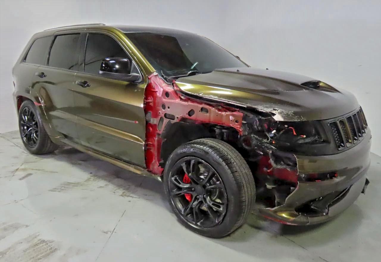 2014 Jeep Grand Cherokee Srt-8 Green vin: 1C4RJFDJ9EC389009