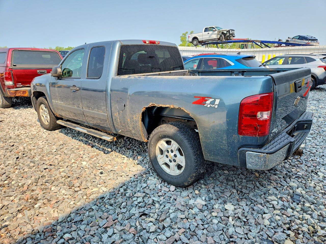 2008 Chevrolet Silverado K1500 Green vin: 2GCEK19J081113528