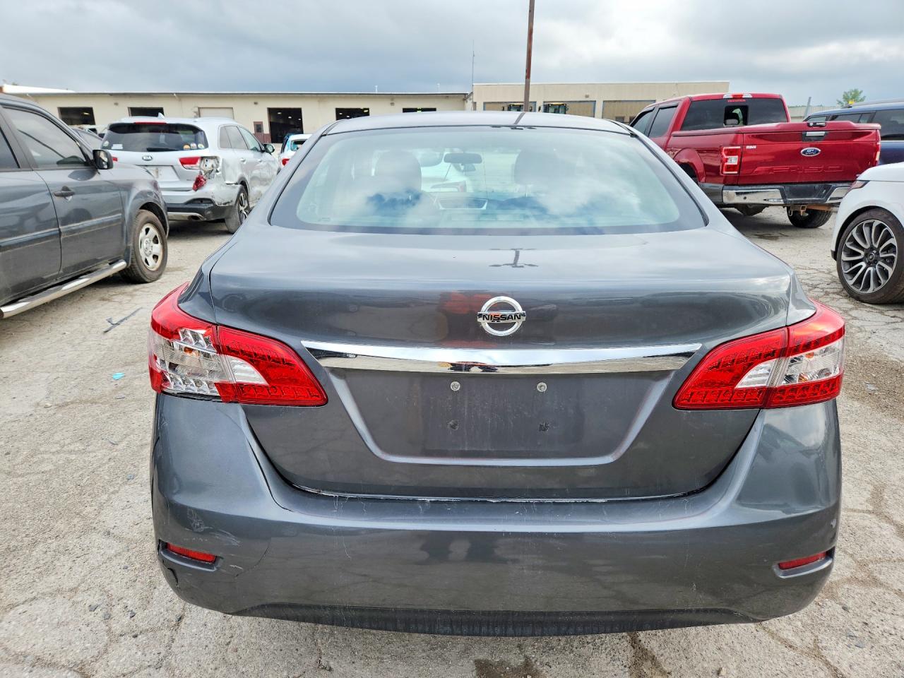 2015 Nissan Sentra S Gray vin: 3N1AB7APXFY343466