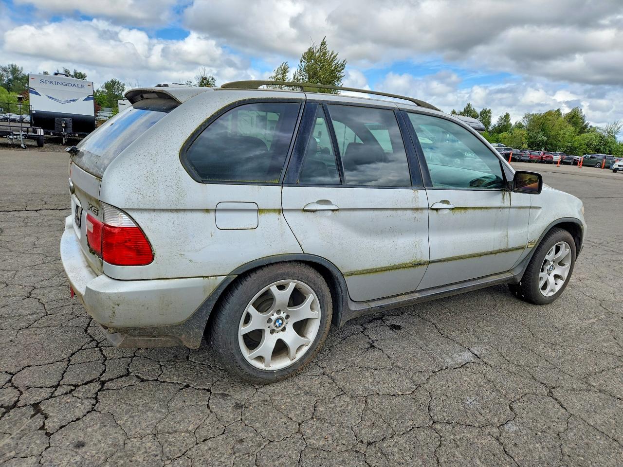 2005 Bmw X5 4.4i Silver vin: 5UXFB53505LV11186