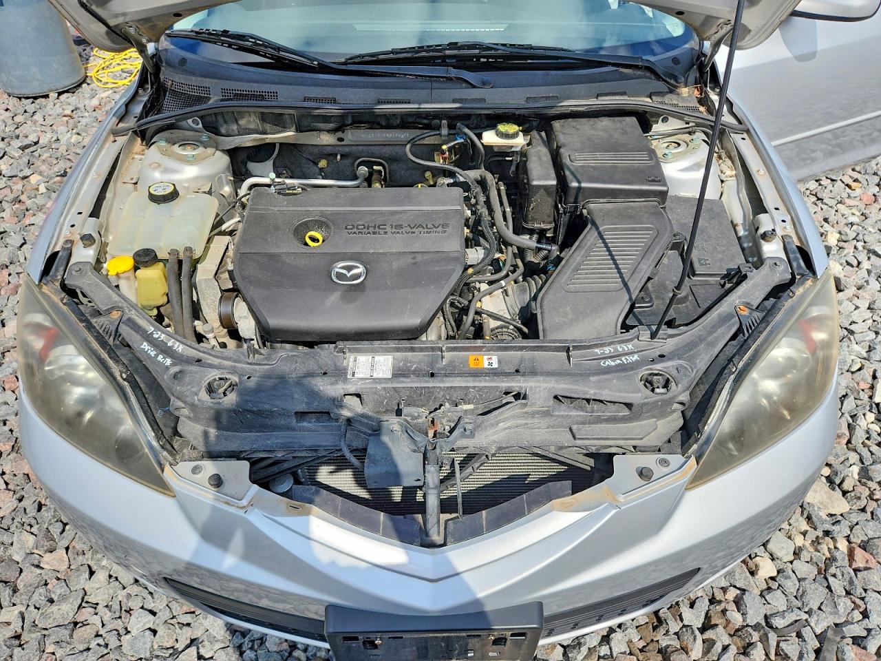 2008 Mazda 3 Hatchback Серебряный vin: JM1BK343881144751