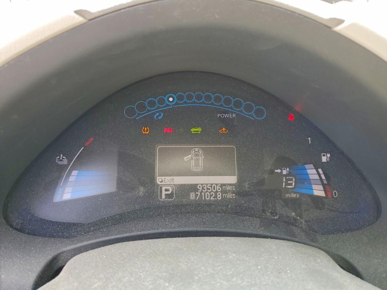 2012 Nissan Leaf Sv Blue vin: JN1AZ0CP2CT023871