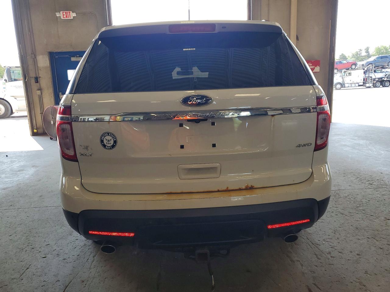 2012 Ford Explorer Xlt White vin: 1FMHK8D87CGA65124
