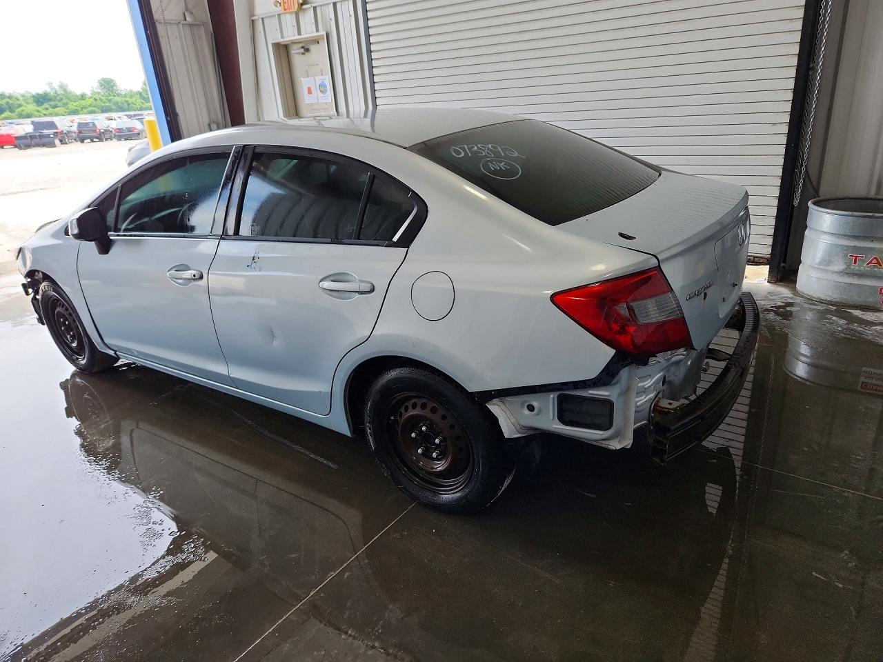 2012 Honda Civic Lx Blue vin: 19XFB2F5XCE073892