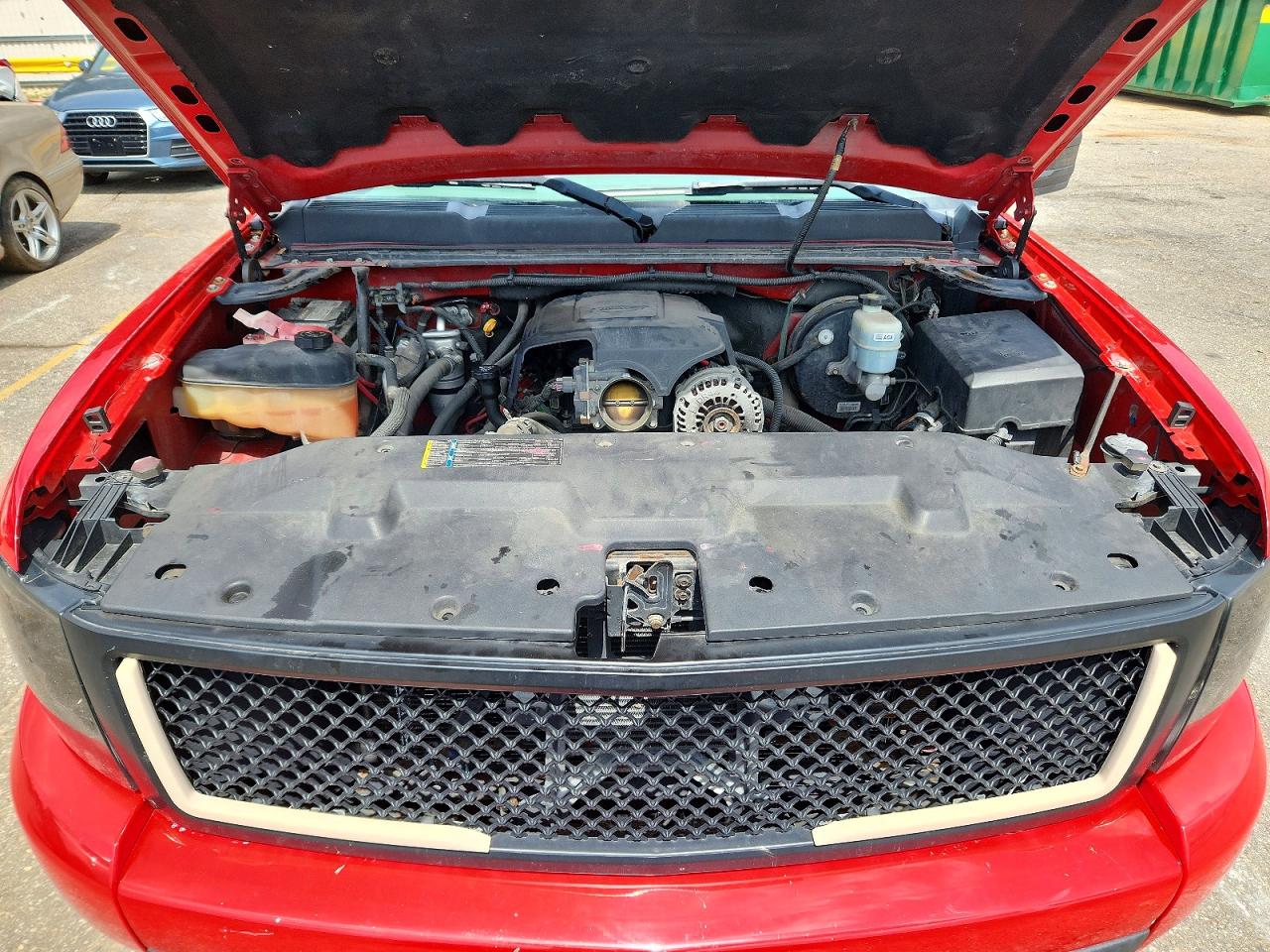 2008 Chevrolet Silverado K1500 Red vin: 2GCEK133081299923