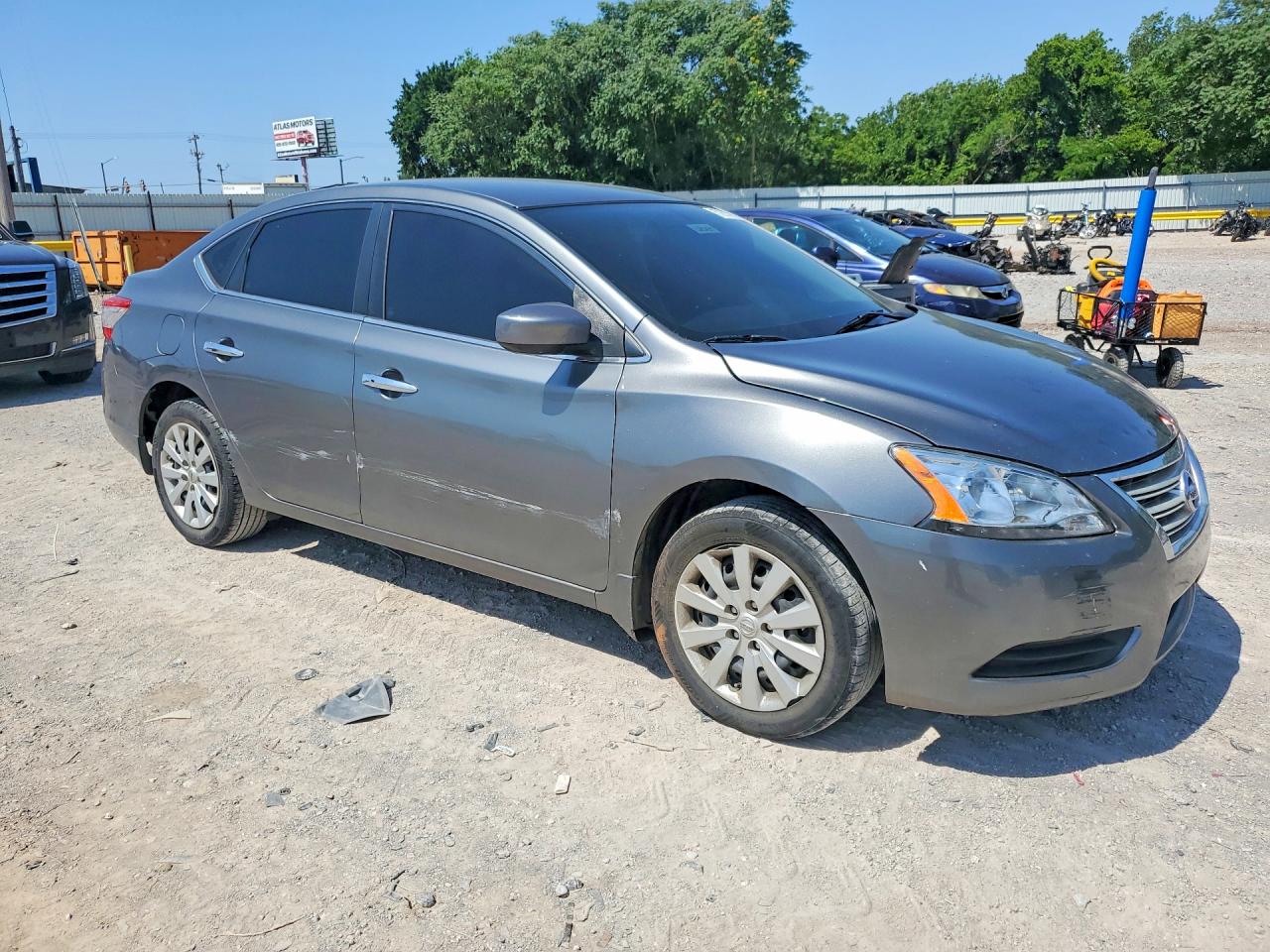 2015 Nissan Sentra Sv Серый vin: 3N1AB7AP5FY259359