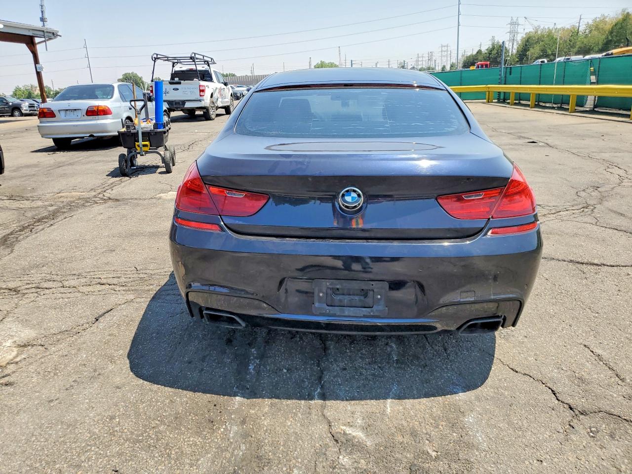 2014 Bmw 650 I Gran Coupe Black vin: WBA6B2C54ED129458