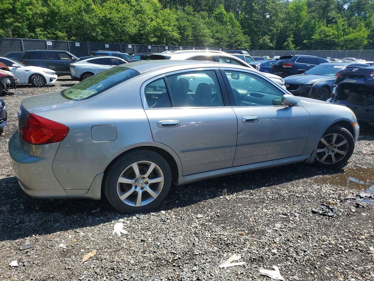 2006 Infiniti G35 X Silver vin: JNKCV51FX6M613483