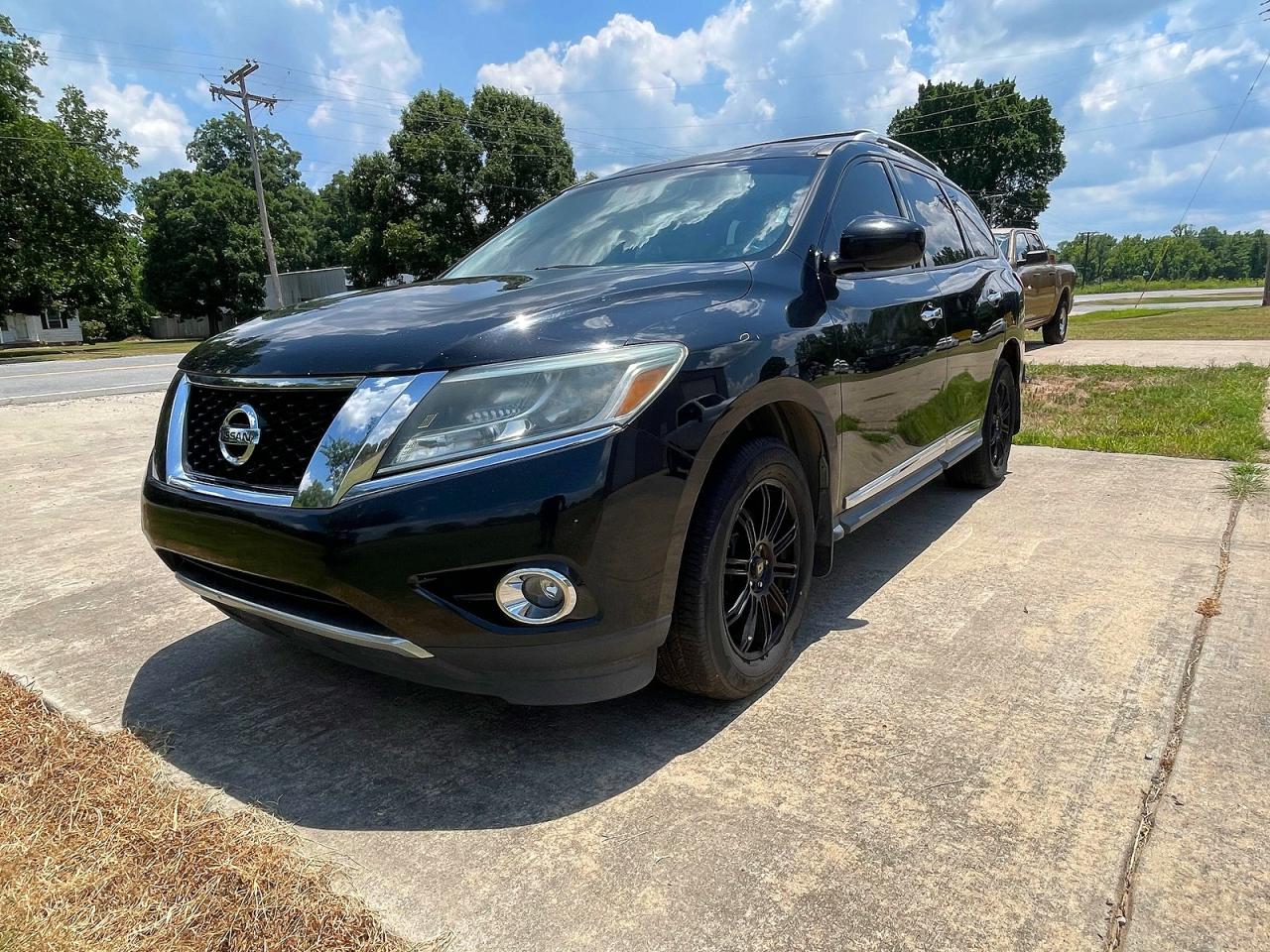 2015 Nissan Pathfinder Sl Black vin: 5N1AR2MN1FC686824