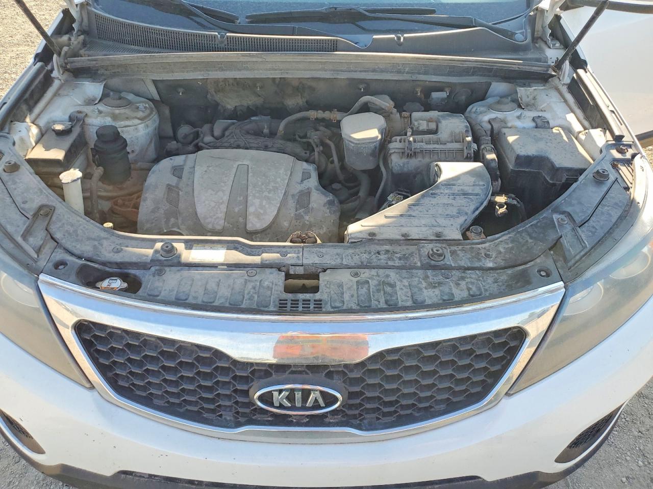 2013 Kia Sorento Lx White vin: 5XYKTDA26DG403455
