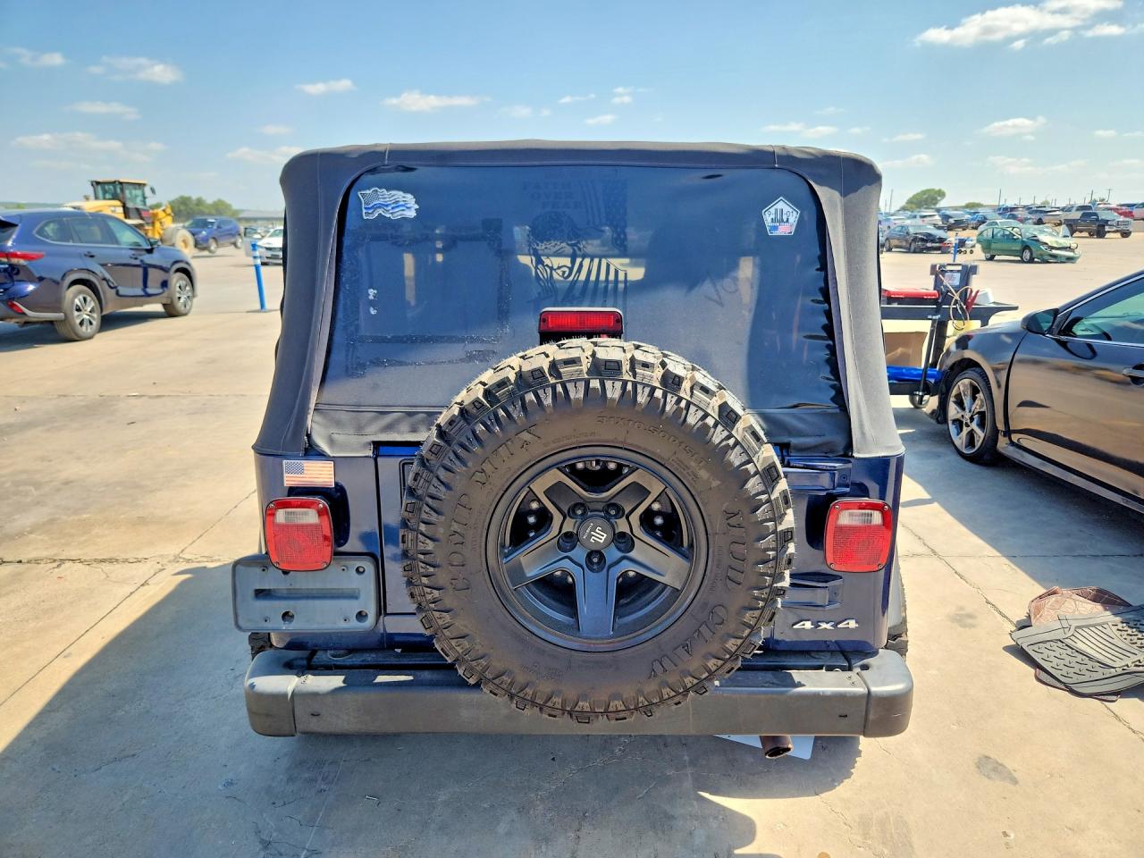 2004 Jeep Wrangler X Blue vin: 1J4FA39S44P715979