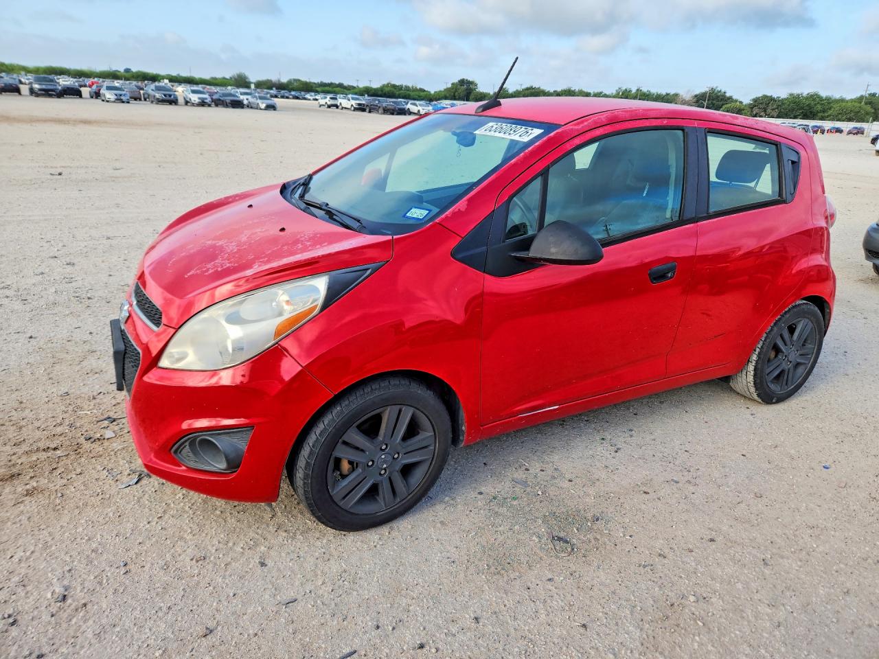 2013 Chevrolet Spark Ls Red vin: KL8CB6S95DC624430