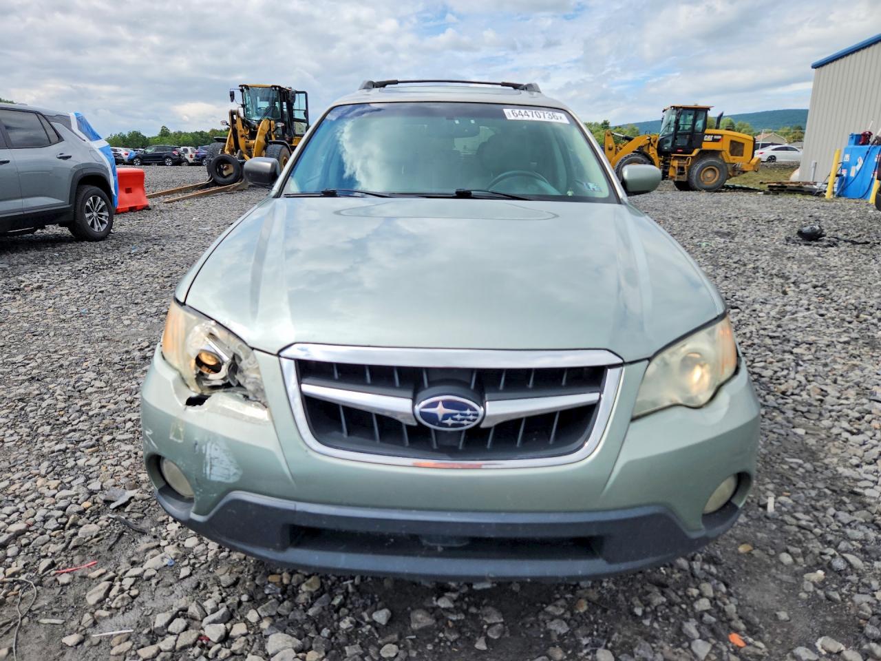 2009 Subaru Outback 2.5i Limited Green vin: 4S4BP66CX97337493