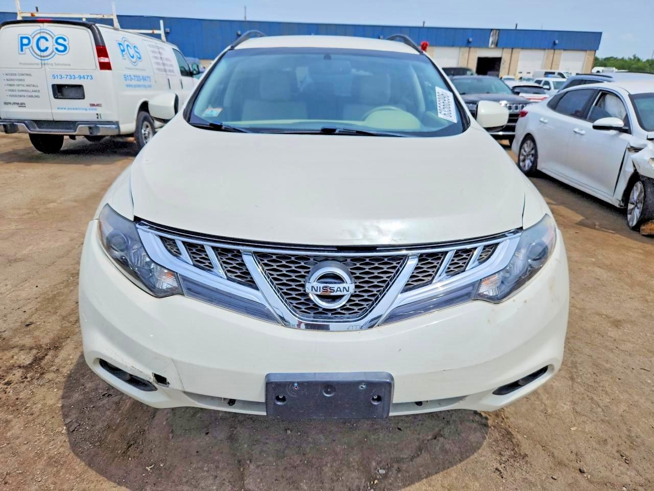 2014 Nissan Murano Sv White vin: JN8AZ1MW3EW530499