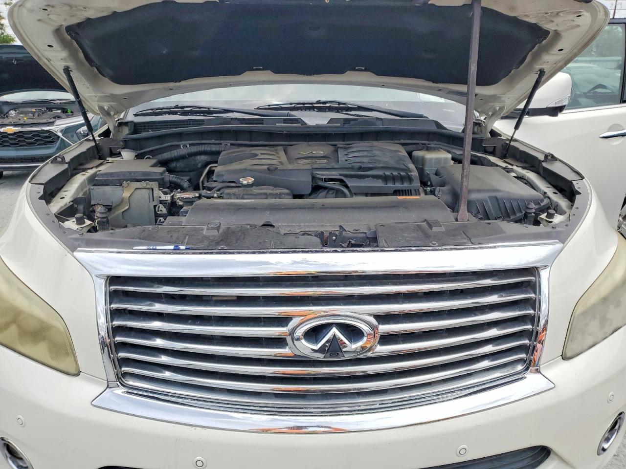 2014 Infiniti Qx80 Base White vin: JN8AZ2ND5E9750549