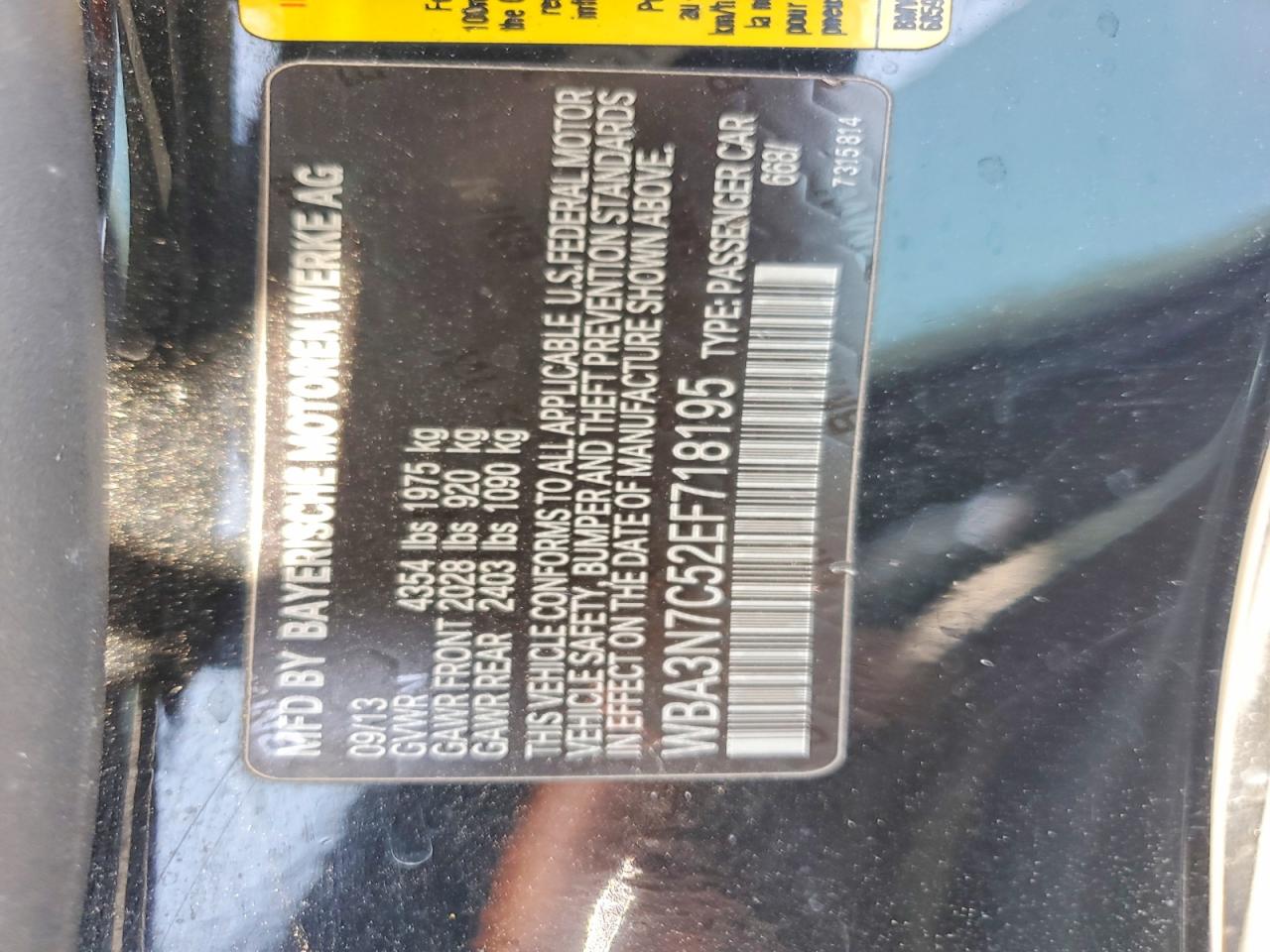 2014 Bmw 428 I Black vin: WBA3N7C52EF718195