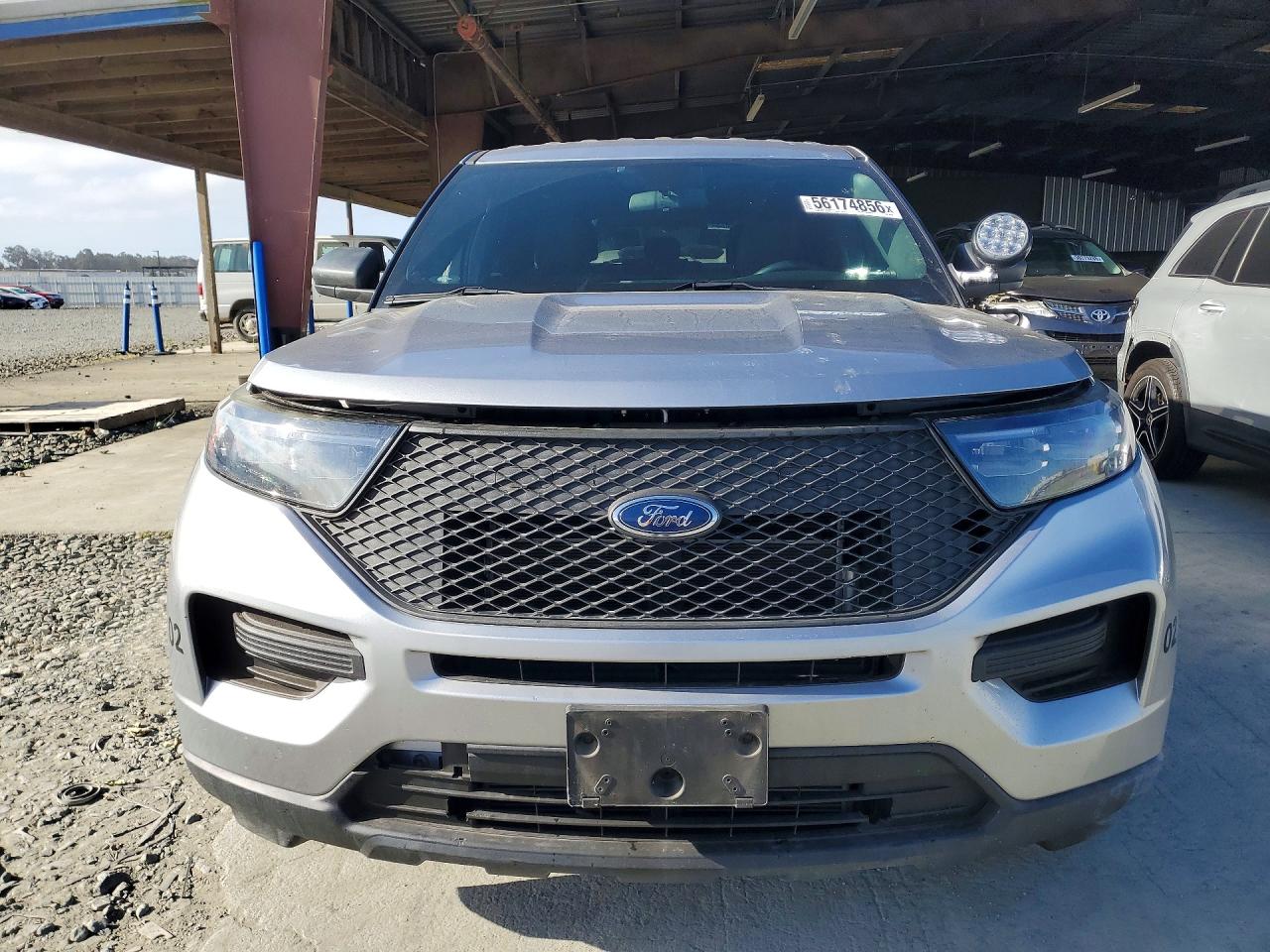 2021 Ford Explorer Police Interceptor Silver vin: 1FM5K8AB4MGA65652