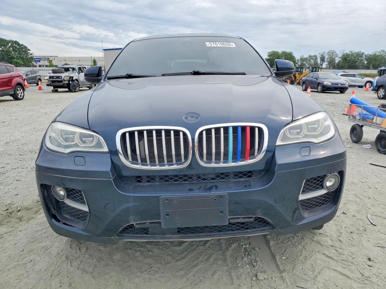 2014 Bmw X6 Xdrive50i Blue vin: 5UXFG8C58EL592800