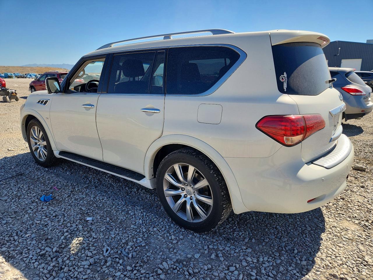 2014 Infiniti Qx80 Base White vin: JN8AZ2NE7E9067986