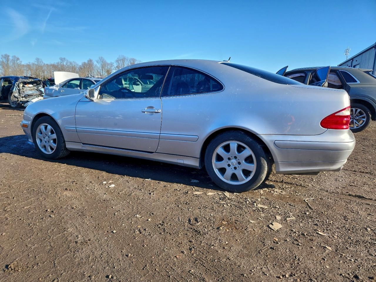 2002 Mercedes-benz Clk 320 Silver vin: WDBLJ65GX2T120827