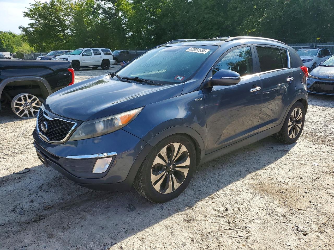 2012 Kia Sportage Sx Blue vin: KNDPCCA6XC7172428