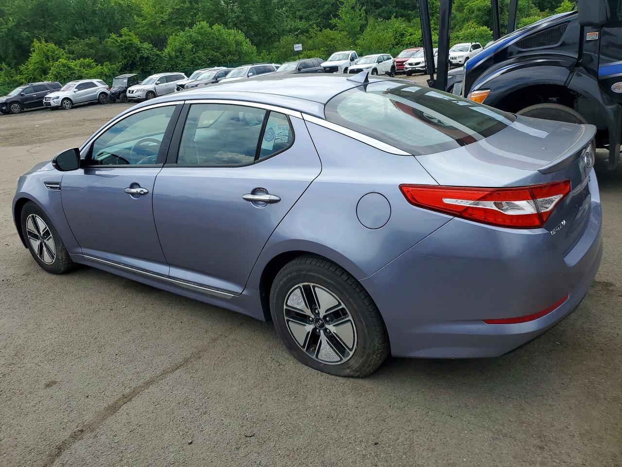 2012 Kia Optima Hybrid Синий vin: KNAGM4ADXC5011507