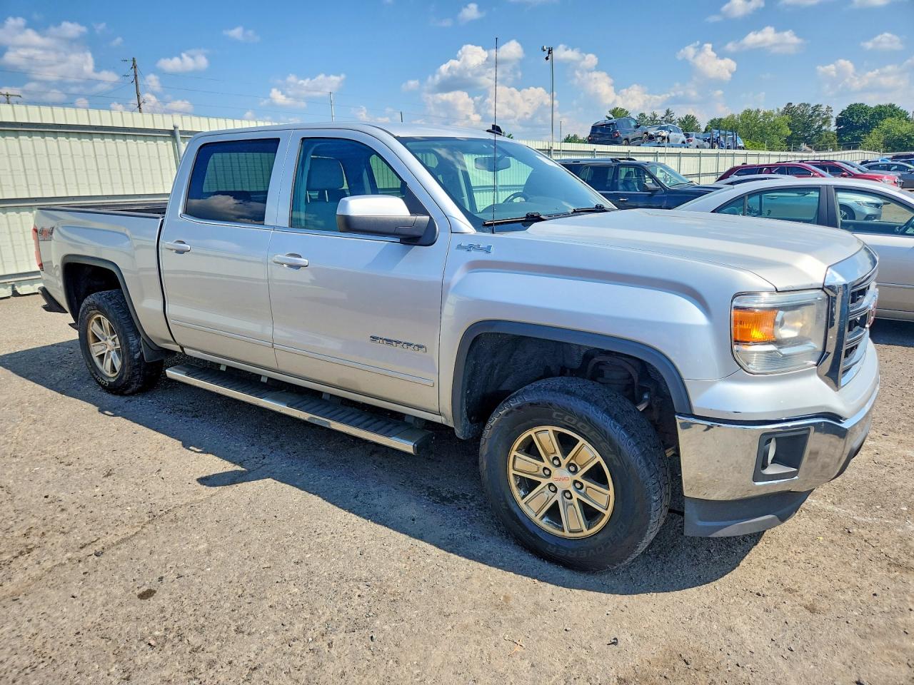 2014 Gmc Sierra K1500 Sle Silver vin: 3GTU2UEH0EG262850