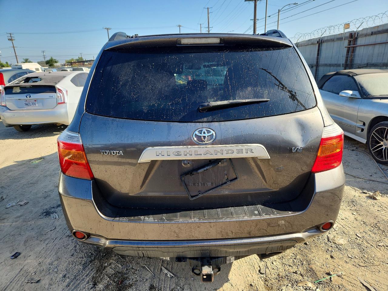 2008 Toyota Highlander Base Gray vin: JTEDS41A282005738