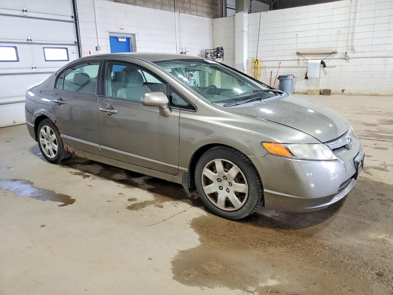 2008 Honda Civic Lx Gray vin: 2HGFA16528H335916