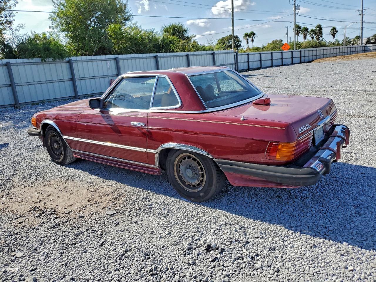 1976 Mercedes Benz 450 Sl Red vin: 10704412031923