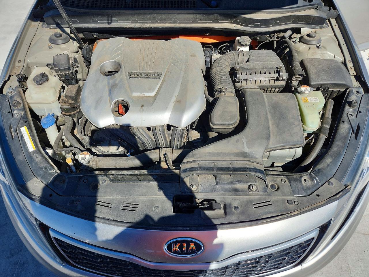 2012 Kia Optima Hybrid Silver vin: KNAGM4AD0C5011516