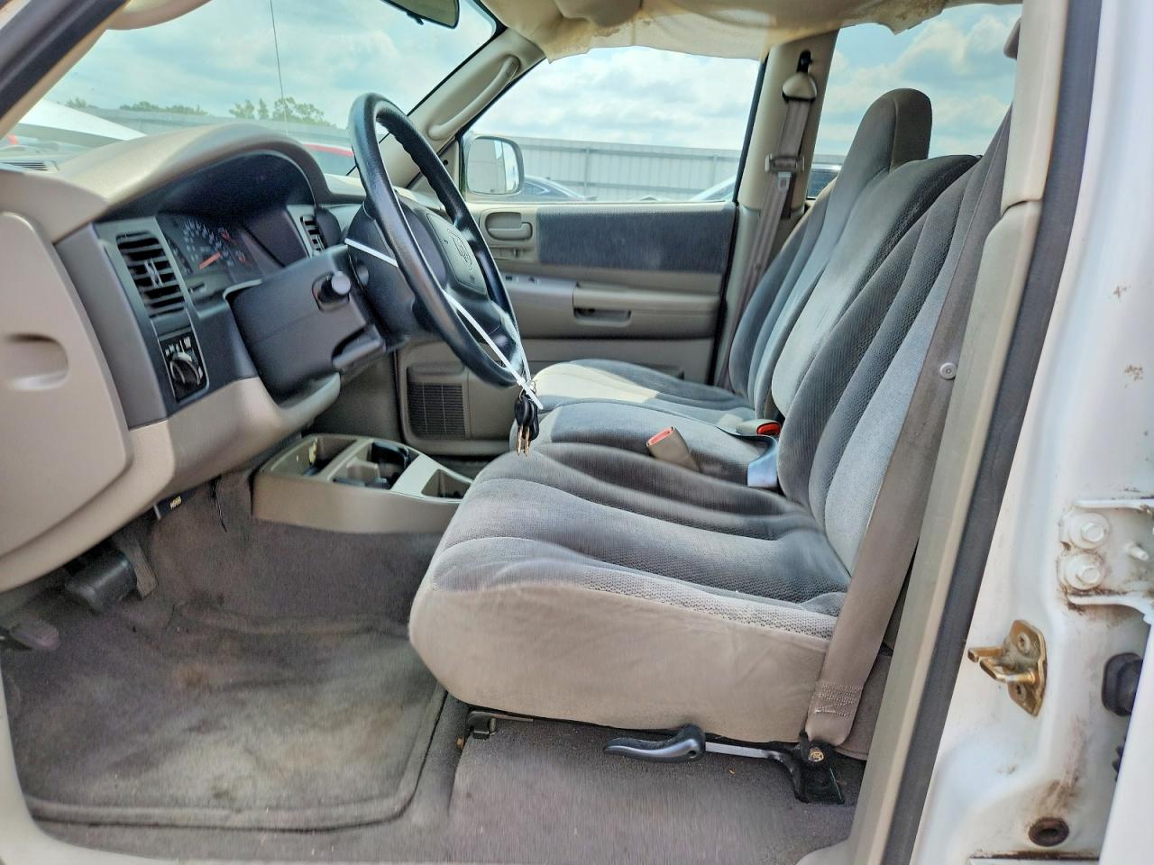 2002 Dodge Dakota Quad Slt White vin: 1B7HL48N82S625951