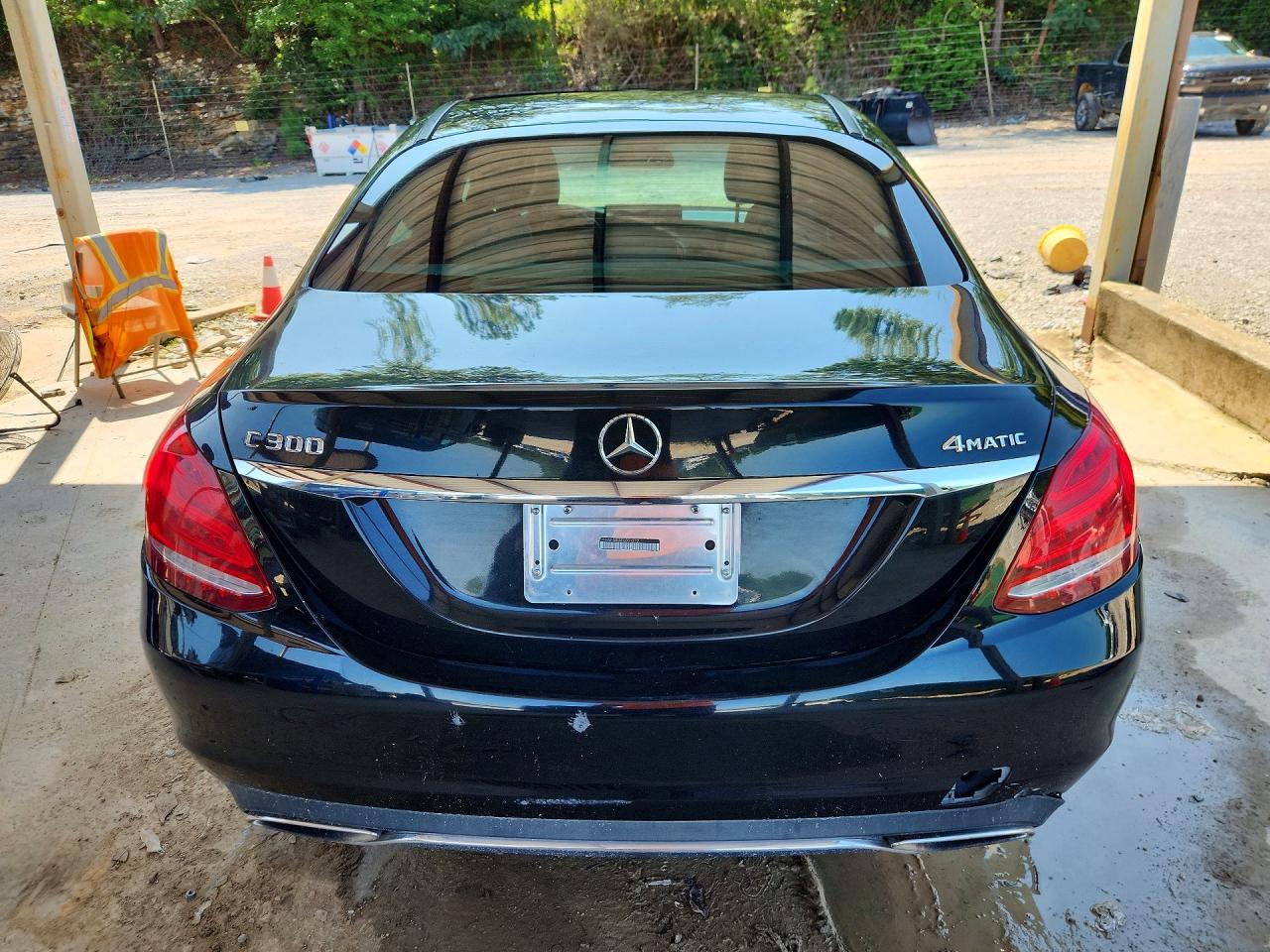 2015 Mercedes-benz C 300 4matic Black vin: 55SWF4KB8FU001212