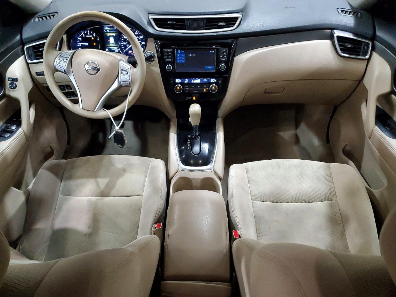 2015 Nissan Rogue Sv Серый vin: 5N1AT2MV1FC794734