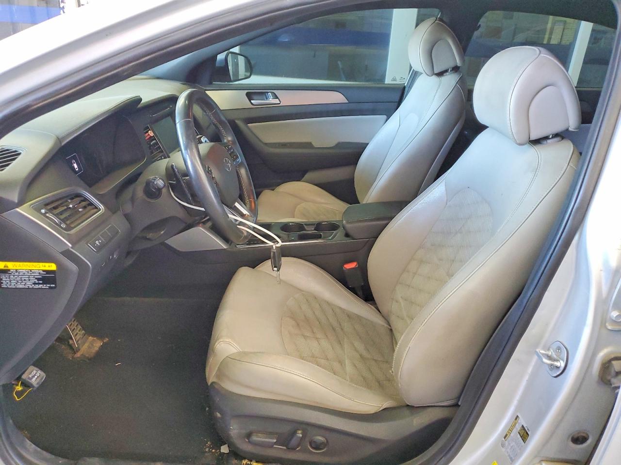 2017 Hyundai Sonata Sport 2.0t Silver vin: 5NPE34AB3HH504528
