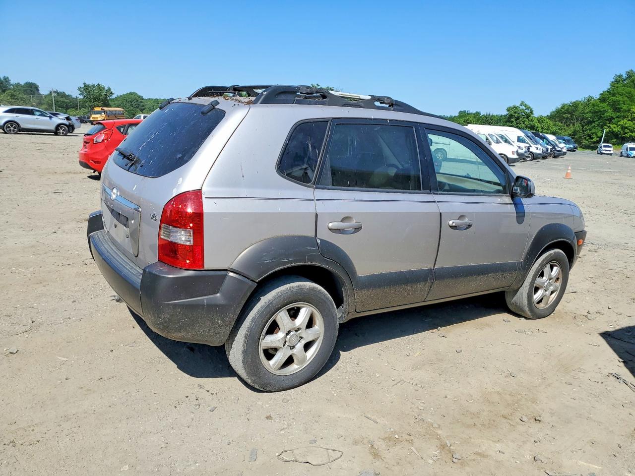 2005 Hyundai Tucson Gls Silver vin: KM8JN72D45U227542