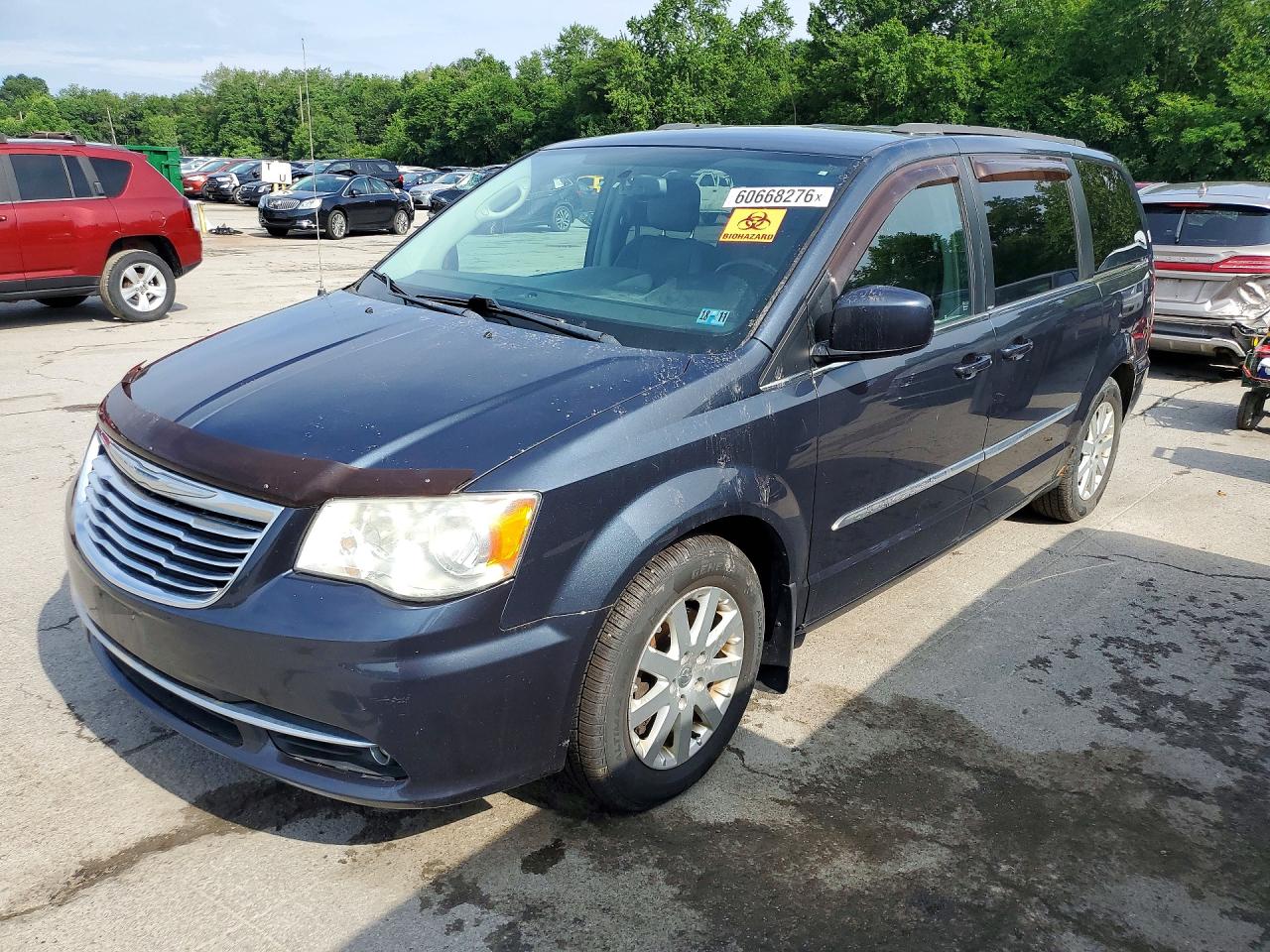 2013 Chrysler Town & Country Touring Blue vin: 2C4RC1BG1DR777264