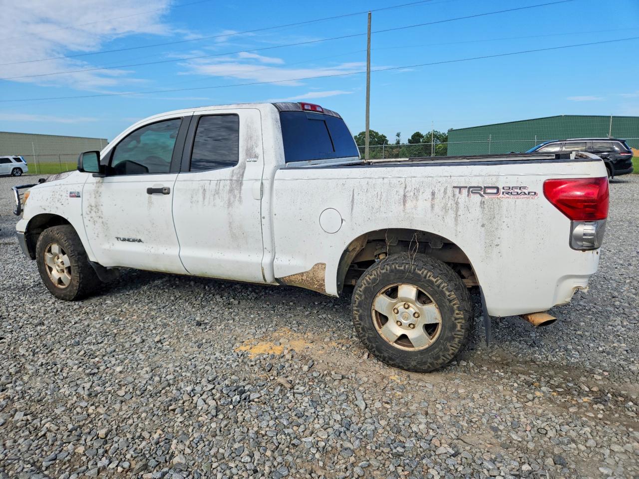 2008 Toyota Tundra Sr5 White vin: 5TFBV54188X051677