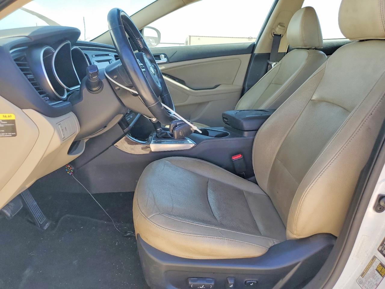 2015 Kia Optima Ex White vin: 5XXGN4A71FG409456