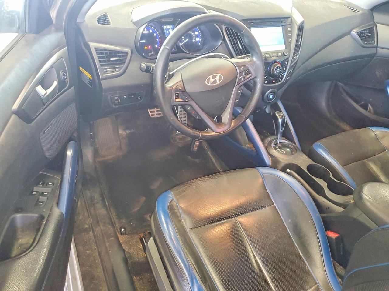 2013 Hyundai Veloster Turbo Silver vin: KMHTC6AEXDU083206