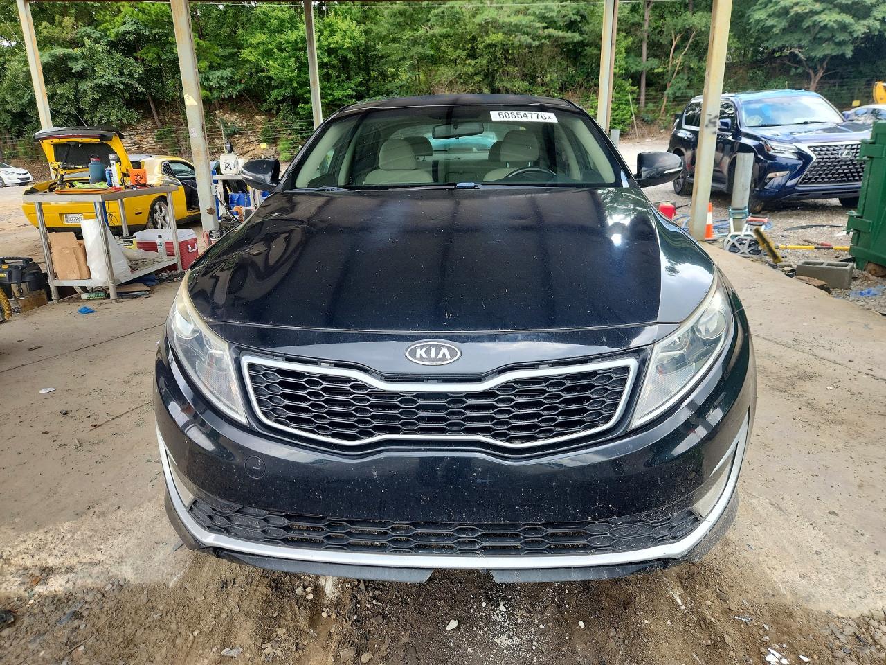 2012 Kia Optima Hybrid Black vin: KNAGM4ADXC5017064