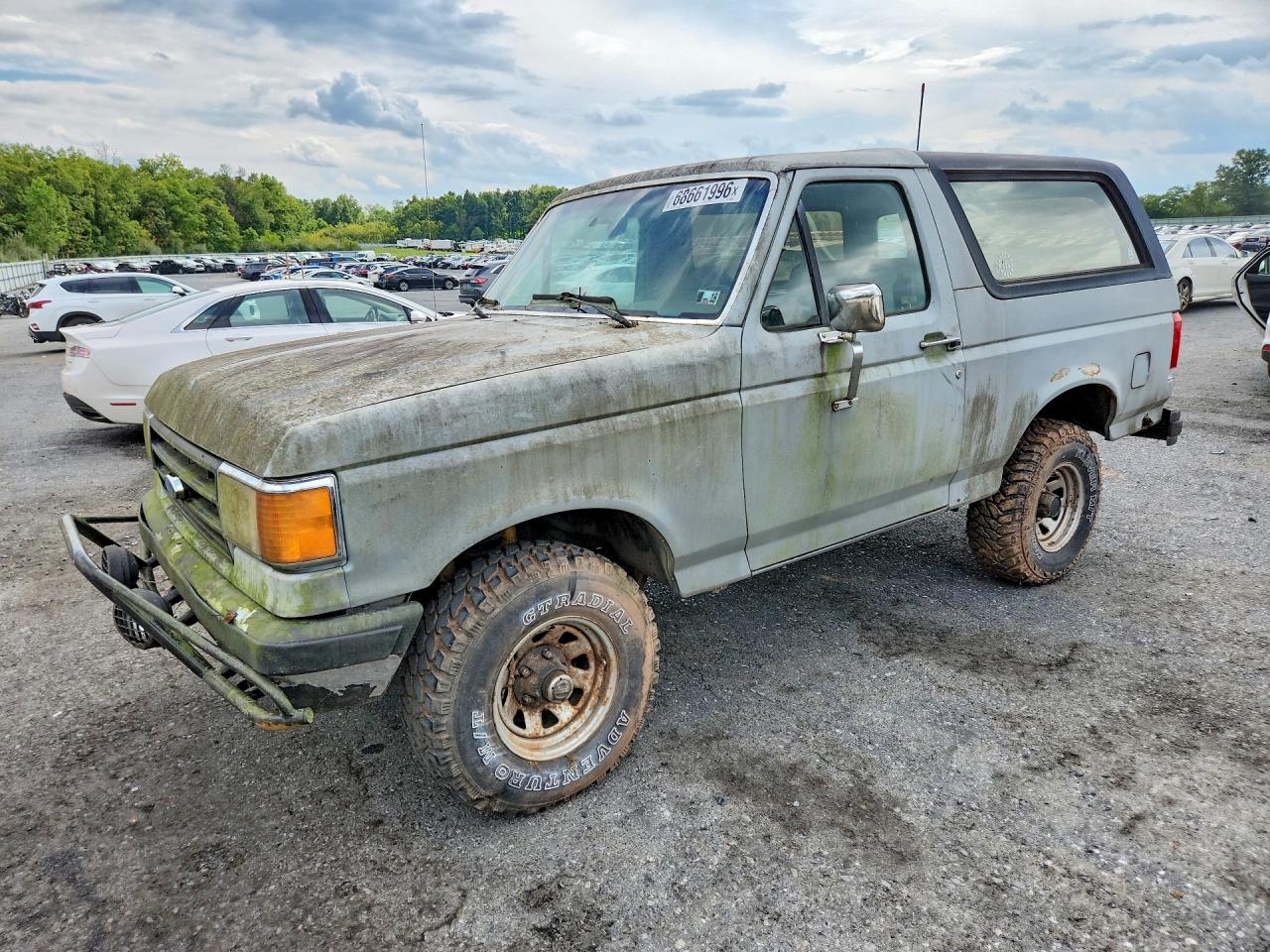 1989 Ford Bronco U100 Gray vin: 1FMEU15N9KLA18899