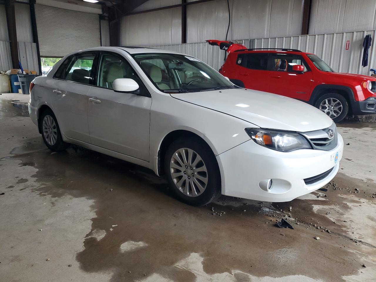 2010 Subaru Impreza 2.5i Premium White vin: JF1GE6B66AH503416