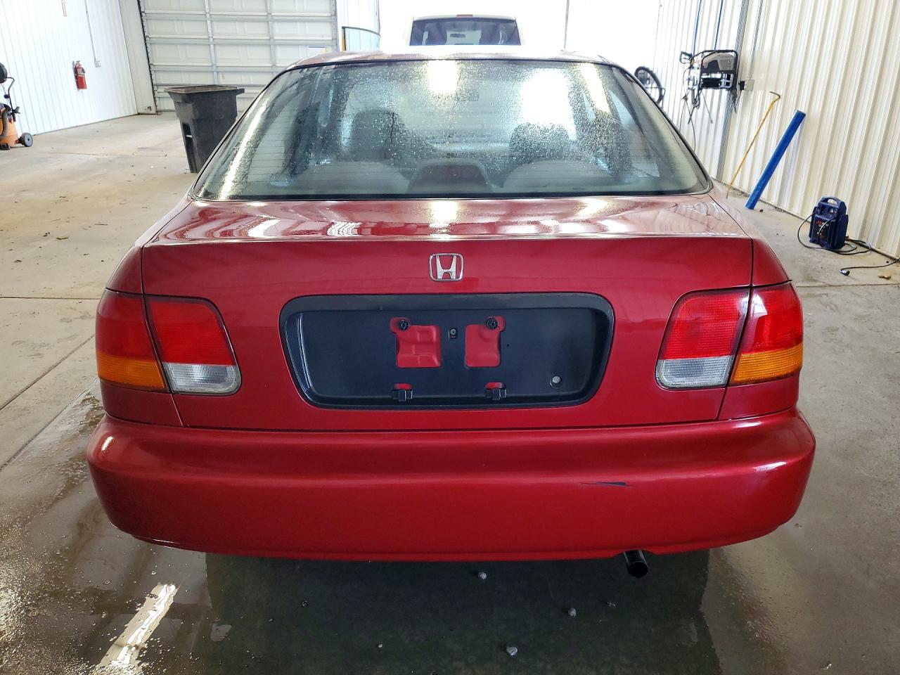 1998 Honda Civic Lx Red vin: 1HGEJ6672WL056332