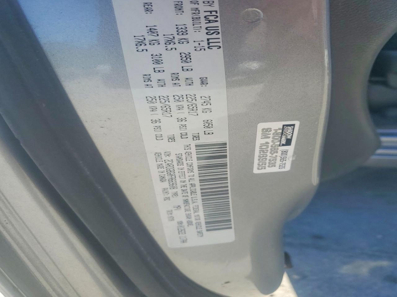 2015 Dodge Grand Caravan Se Gray vin: 2C4RDGBG0FR669608